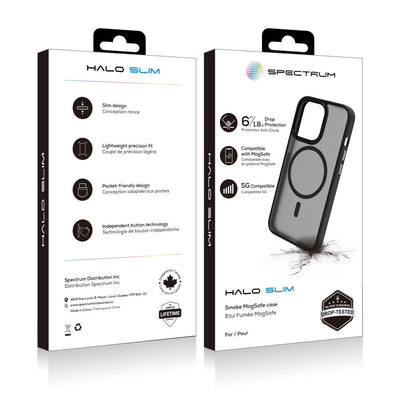 iPhone 14 Plus SPECTRUM Halo Slim MagSafe Case - Smoke
