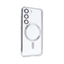 Samsung S23 silver electroplating TPU case with Magnetic Ring - BULK