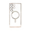 Samsung S23 Ultra Gold electroplating TPU case with Magnetic Ring - BULK