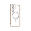 Samsung S23 Ultra Gold electroplating TPU case with Magnetic Ring - BULK