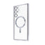 Samsung S23 Ultra Silver electroplating TPU case with Magnetic Ring - BULK