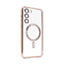 Samsung S23 Plus Gold electroplating TPU case with Magnetic Ring - BULK