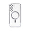 Samsung S23 Plus Silver electroplating TPU case with Magnetic Ring - BULK