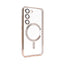Samsung S23 Gold electroplating TPU case with Magnetic Ring - BULK
