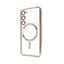 Samsung S23 Gold electroplating TPU case with Magnetic Ring - BULK